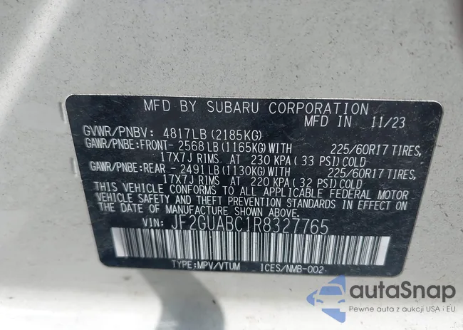 JF2GUABC1R8327765: 42609608