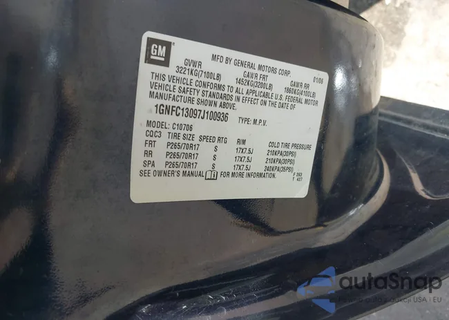 1GNFC13097J100936: 42609919