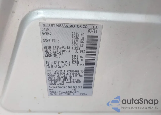 5N1AR2MNXEC686335: 42609936