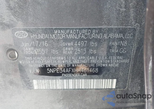 5NPE34AFXHH461468: 42610006