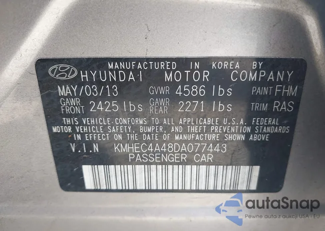 KMHEC4A48DA077443: 42610570