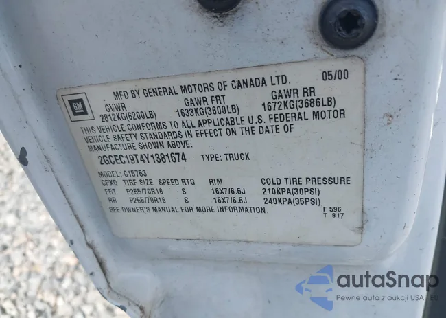 2GCEC19T4Y1381674: 42610634