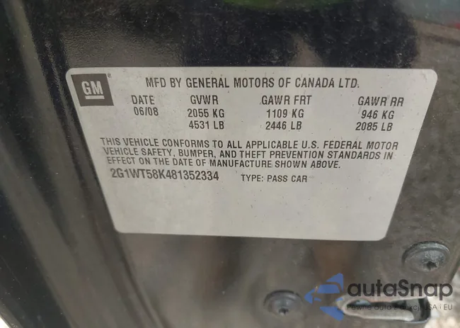 2G1WT58K481352334: 42610684