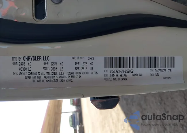 2C3LA63H78H262852: 42610698