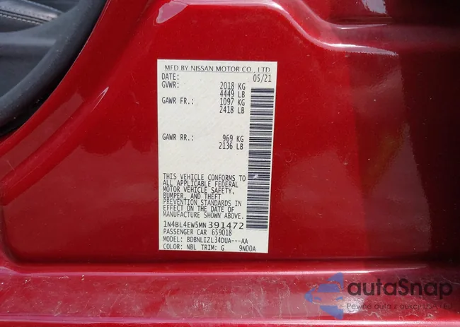 1N4BL4EW5MN391472: 42610743