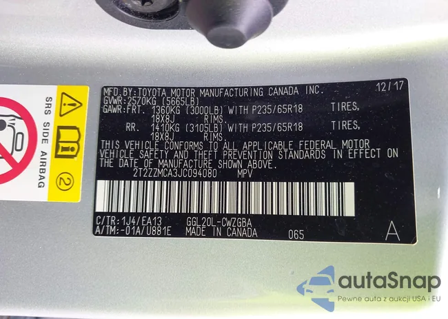 2T2ZZMCA3JC094080: 42610883