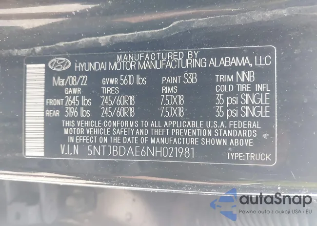 5NTJBDAE6NH021981: 42610894