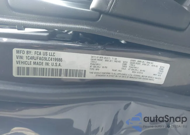 1C4RJFAG9LC419986: 42610904