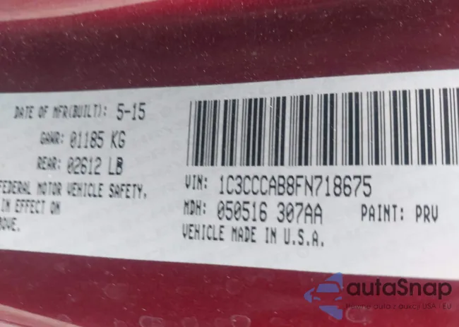 1C3CCCAB8FN718675: 42610922