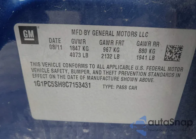 1G1PC5SH8C7153431: 42610114