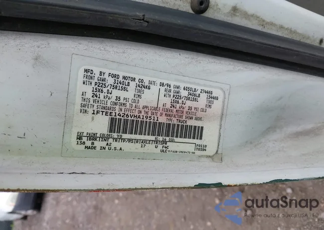 1FTEE1426VHA19511: 42610179