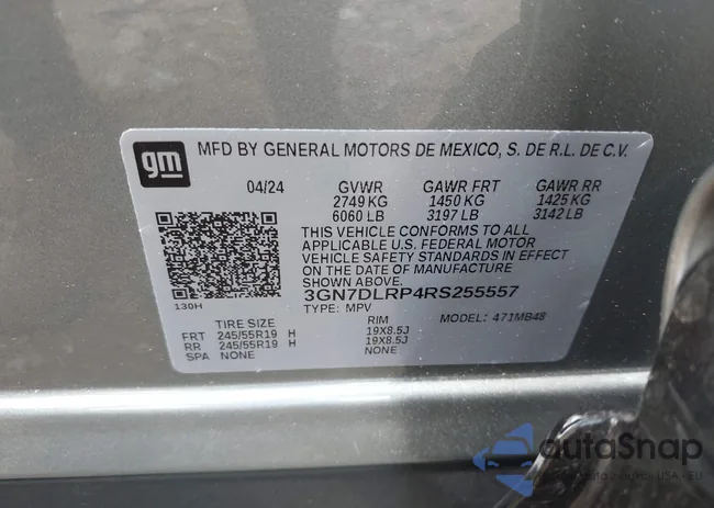 3GN7DLRP4RS255557: 42610253