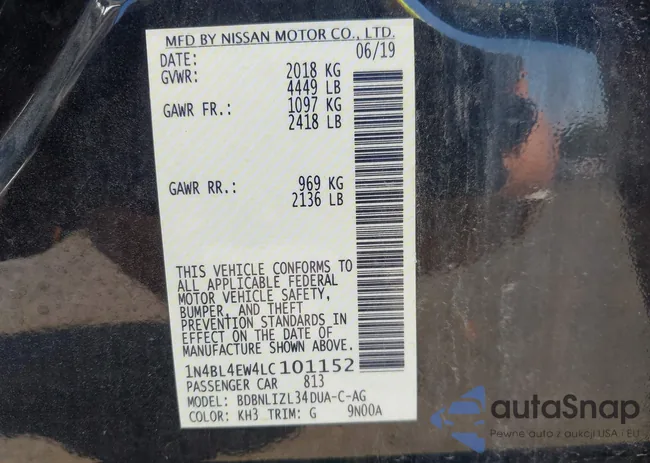 1N4BL4EW4LC101152: 42611448