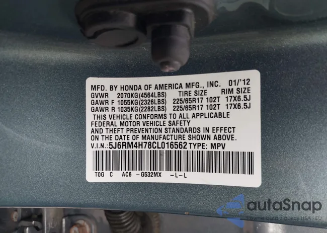 5J6RM4H78CL016562: 42611571