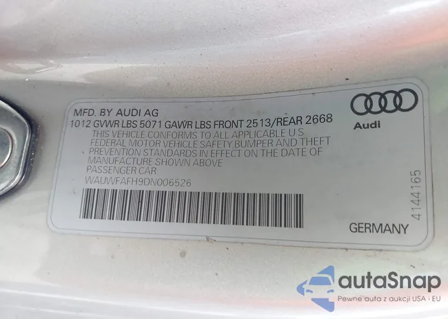 WAUWFAFH9DN006526: 42611671