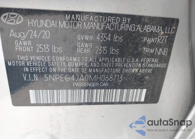 5NPEG4JA0MH068713: 42611705