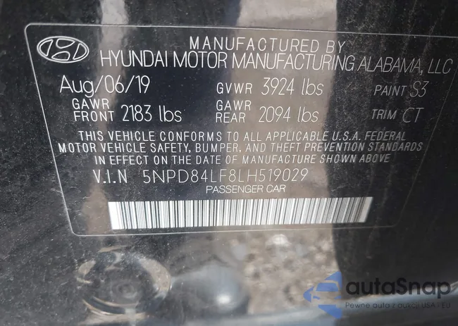 5NPD84LF8LH519029: 42611786