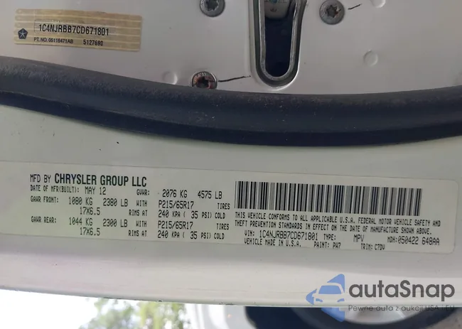 1C4NJRBB7CD671801: 42611891