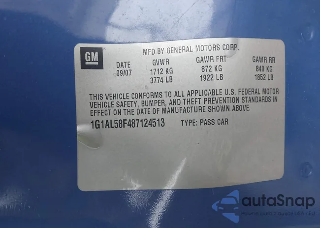 1G1AL58F487124513: 42611964