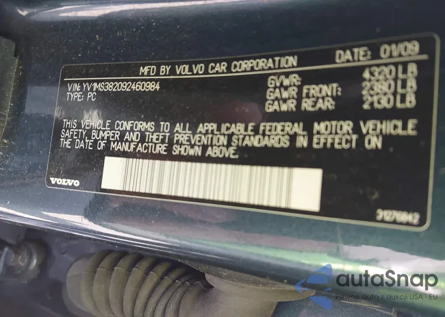 YV1MS382092460984: 42611126