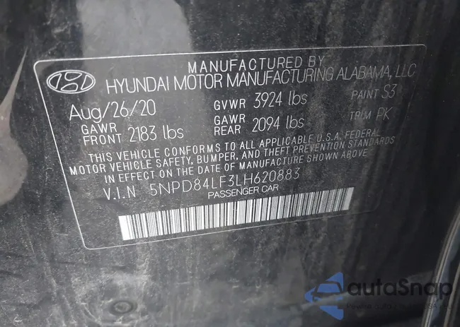 5NPD84LF3LH620883: 42611191