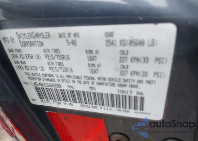 1J4GL48K52W325580: 42611279