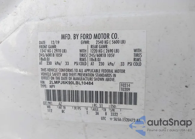 2LMPJ6K90LBL10484: 42612410