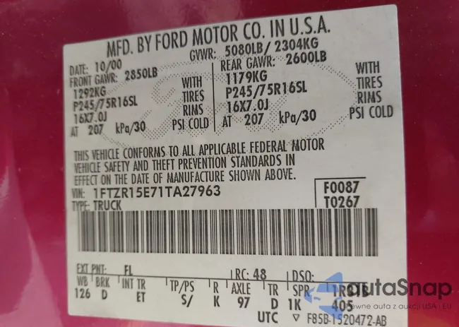 1FTZR15E71TA27963: 42612478