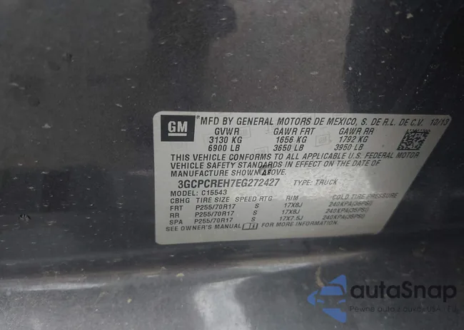 3GCPCREH7EG272427: 42612530