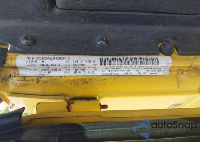 1J4FA39S02P727172: 42612634