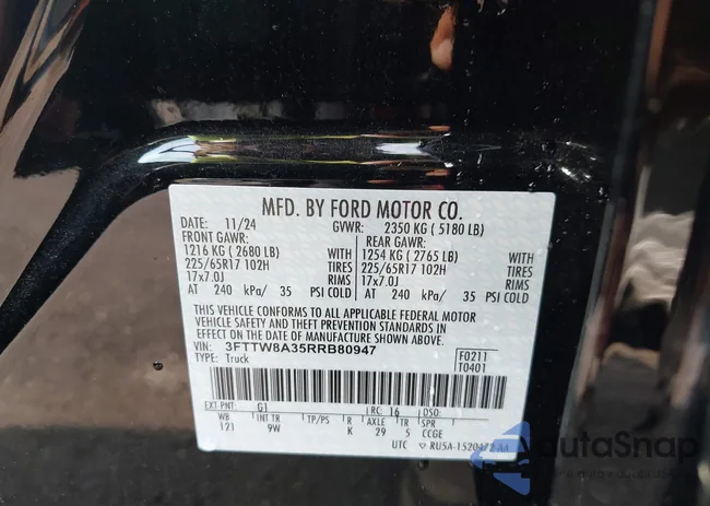 3FTTW8A35RRB80947: 42612749