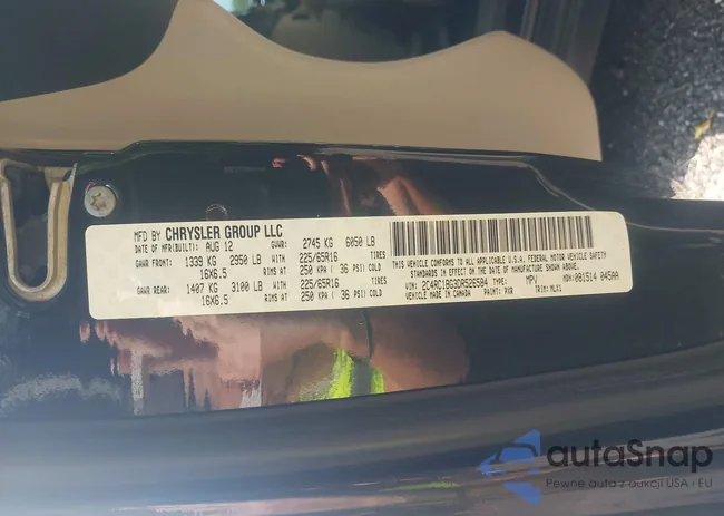 2C4RC1BG3DR526584: 42612010