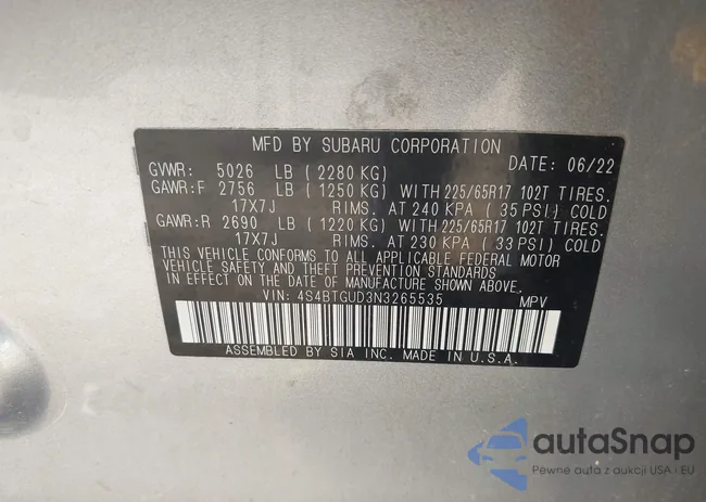 4S4BTGUD3N3265535: 42612028