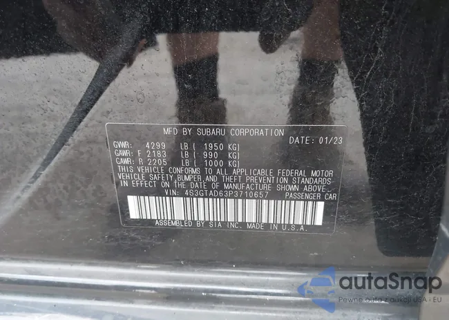 4S3GTAD63P3710657: 42613600