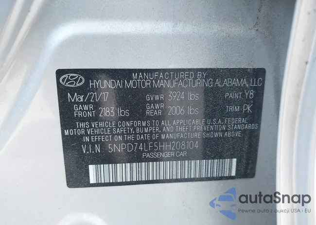 5NPD74LF5HH208104: 42613676