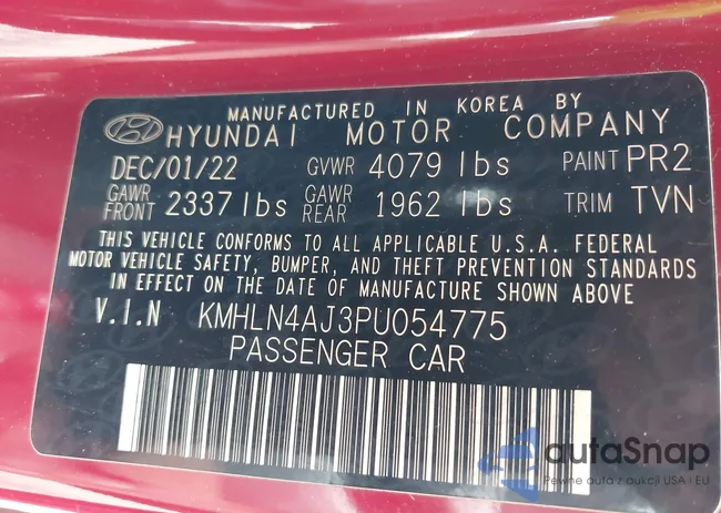 KMHLN4AJ3PU054775: 42613689