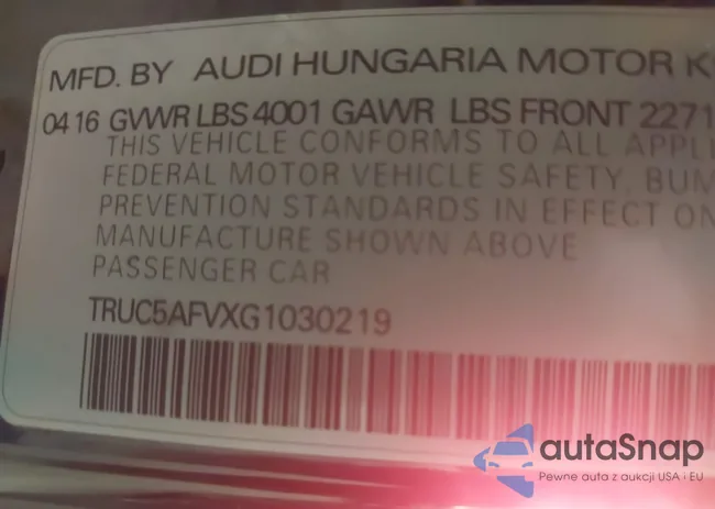 TRUC5AFVXG1030219: 42613854