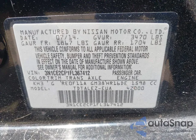 3N1CE2CP1FL367412: 42613875