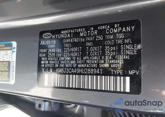 KM8J3CA49HU288941: 42613212