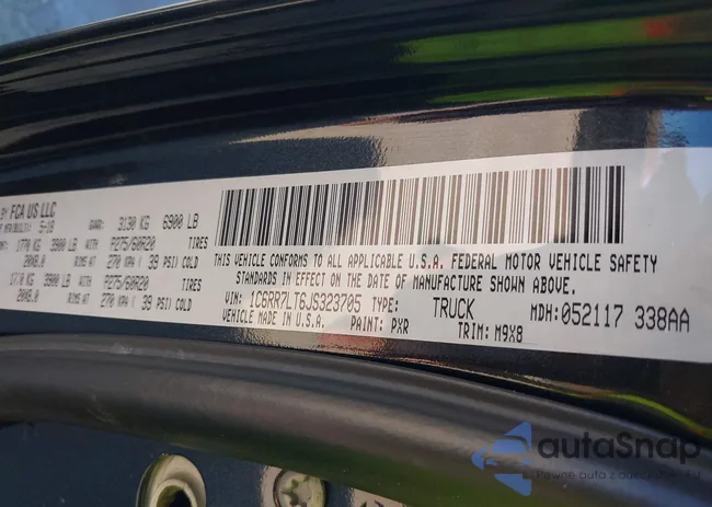 1C6RR7LT6JS323705: 42613280