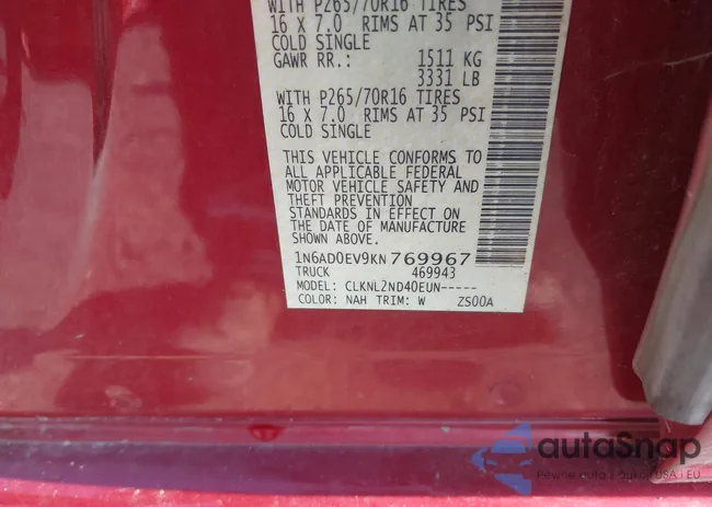 1N6AD0EV9KN769967: 42614415