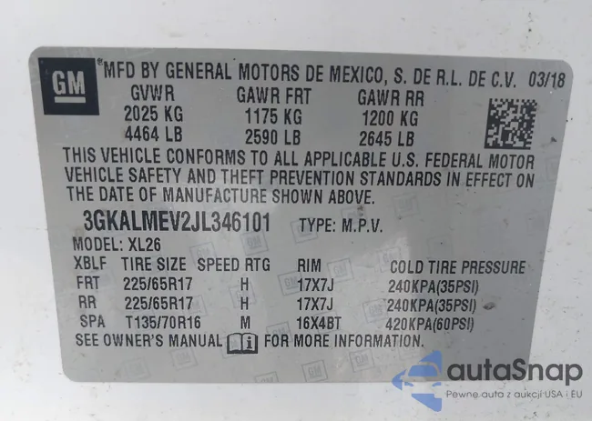 3GKALMEV2JL346101: 42614785