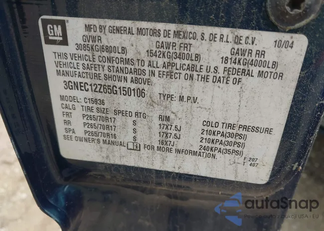 3GNEC12Z65G150106: 42615490