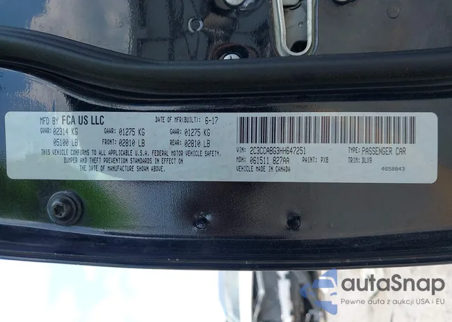 2C3CCABG3HH647251: 42615530