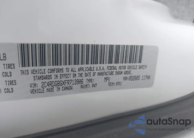 2C4RDGBGXFR713906: 42615629