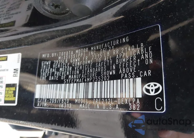 5YFEPMAE4MP255202: 42615893