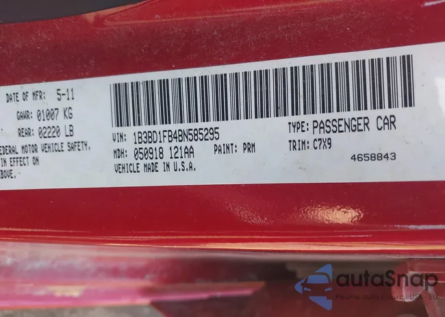 1B3BD1FB4BN585295: 42615914