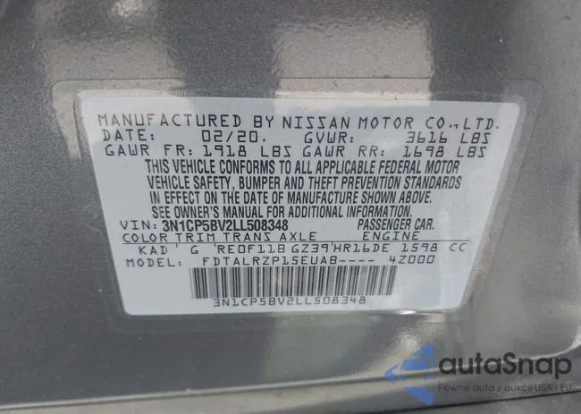 3N1CP5BV2LL508348: 42615946