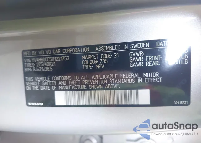 YV4H60CE5R1221753: 42615969