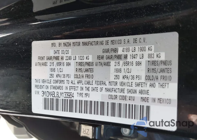 3MVDMABL8LM133964: 42615252